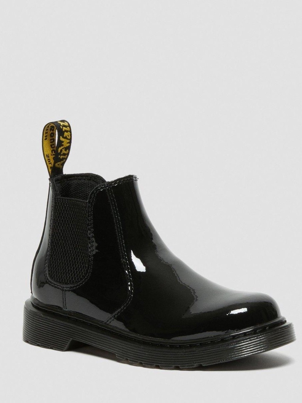 Dr Martens JUNIOR 2976 PATENT CHELSEA BOOTS Black Patent Lamper 5